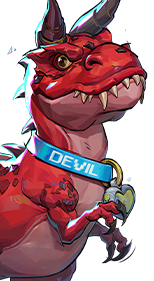 Devil Dinosaur portrait