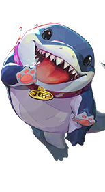 Jeff the Land Shark portrait